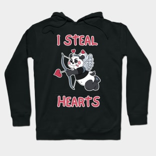 Cute Cupid Panda Valentine's Day Hoodie